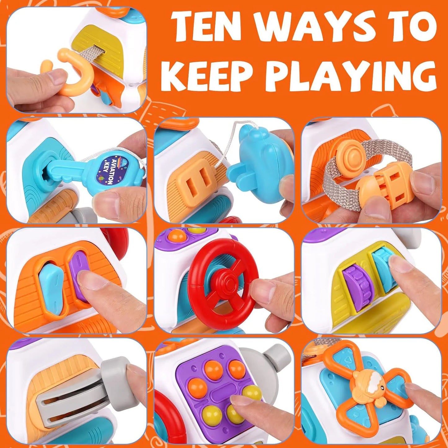 Montessori Busy Board Cube