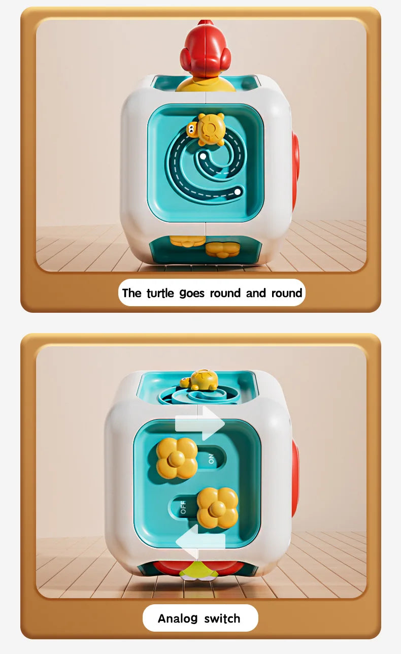 Montessori Busy Board Cube