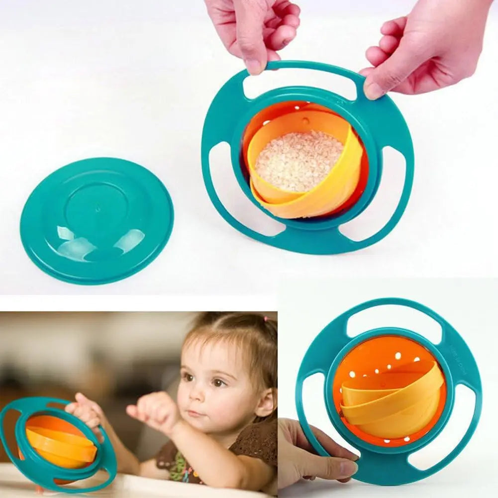 Spill-Proof Gyro Feeding Bowl