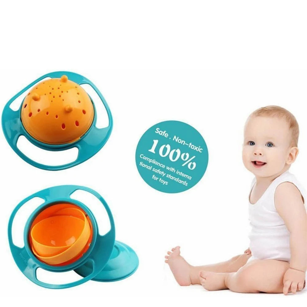 Spill-Proof Gyro Feeding Bowl
