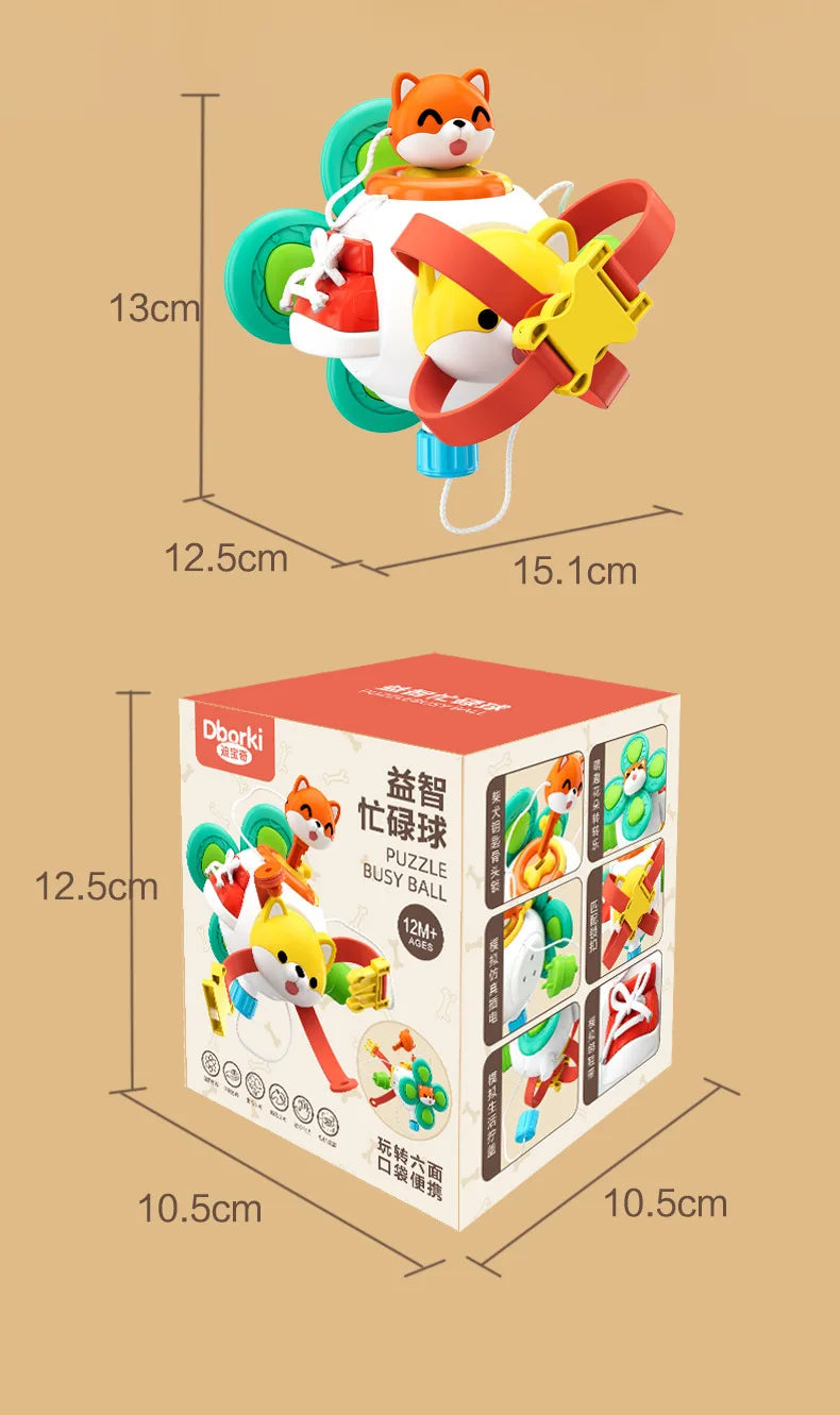 Montessori Busy Board Cube
