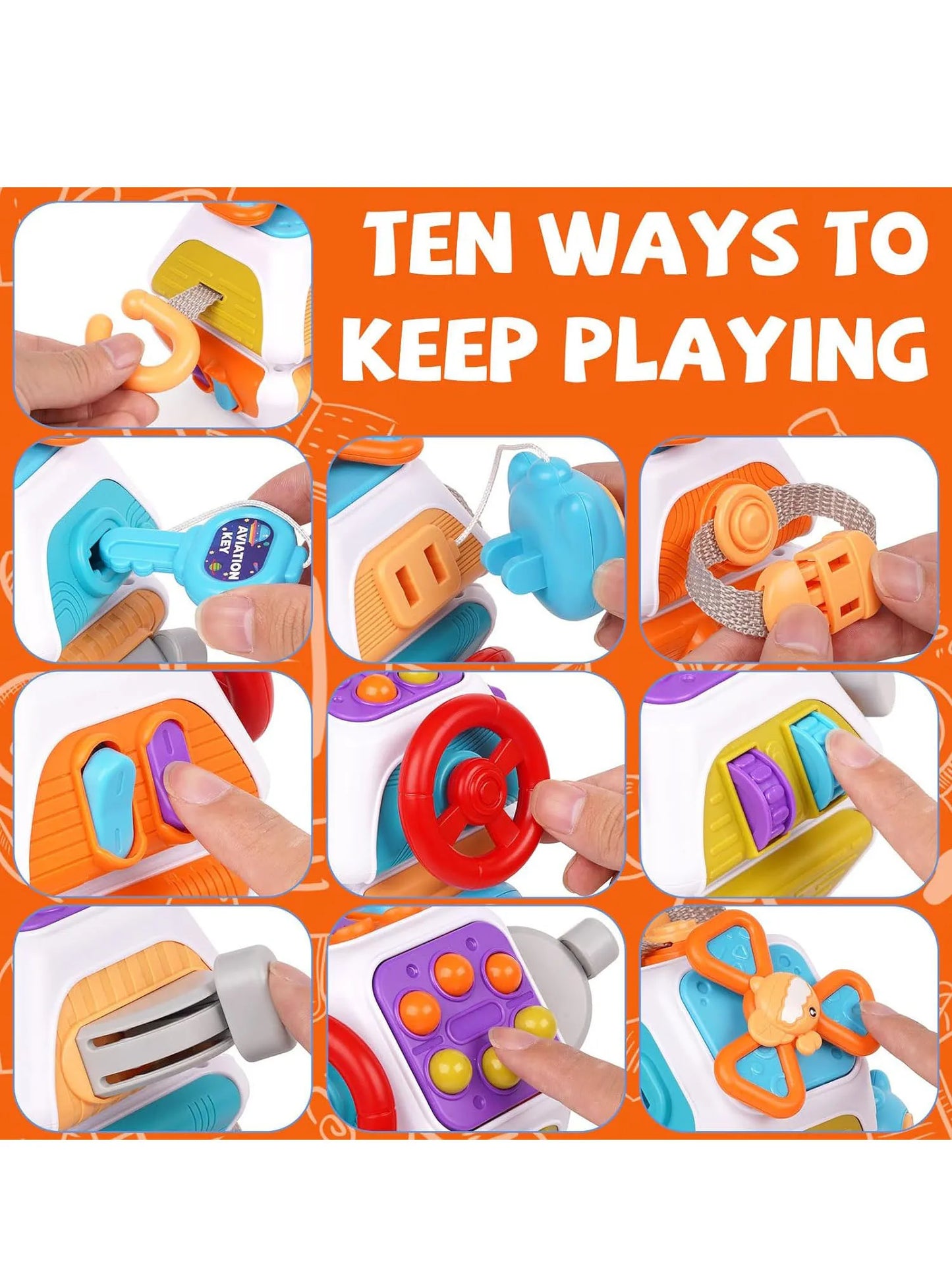 Montessori Busy Board Cube