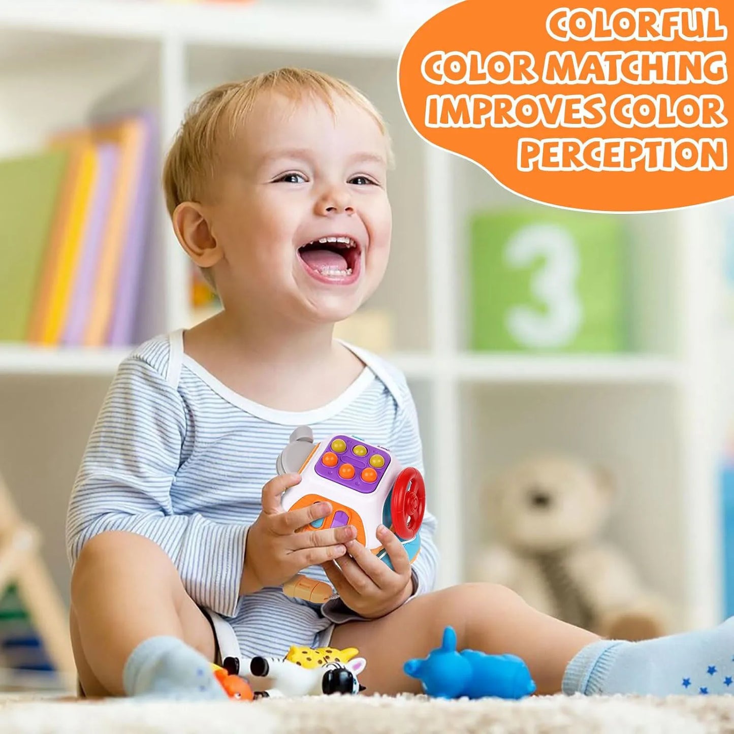 Montessori Busy Board Cube