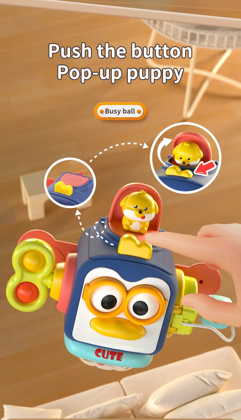 Montessori Busy Board Cube