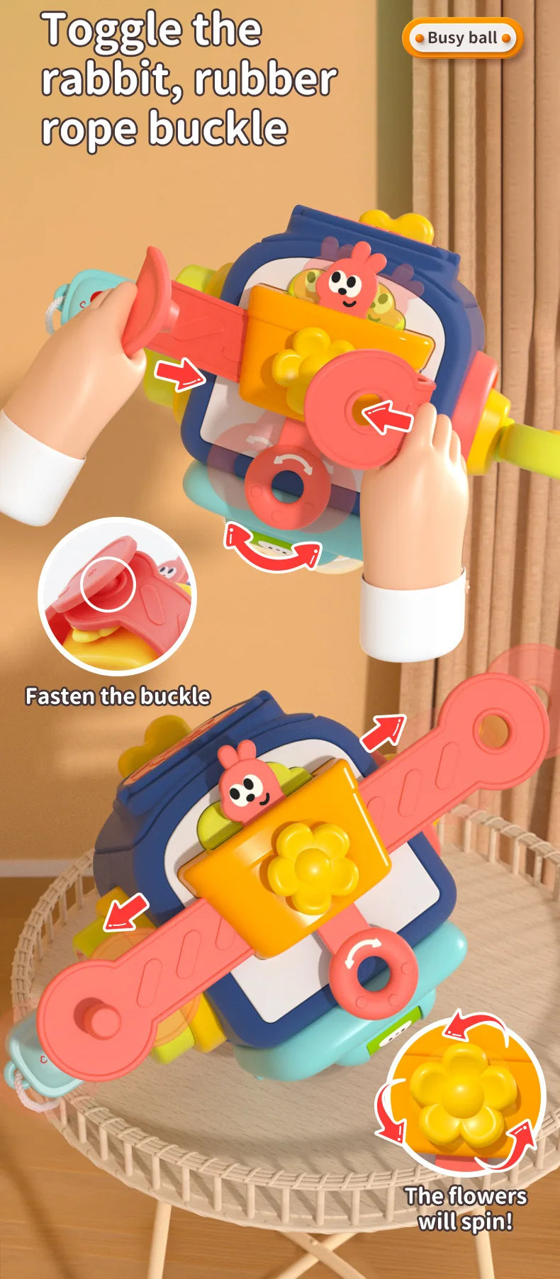 Montessori Busy Board Cube