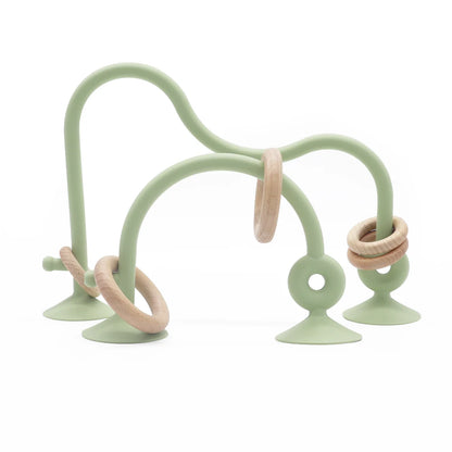 Natural Wood Silicone Teether