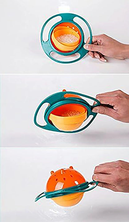 Spill-Proof Gyro Feeding Bowl