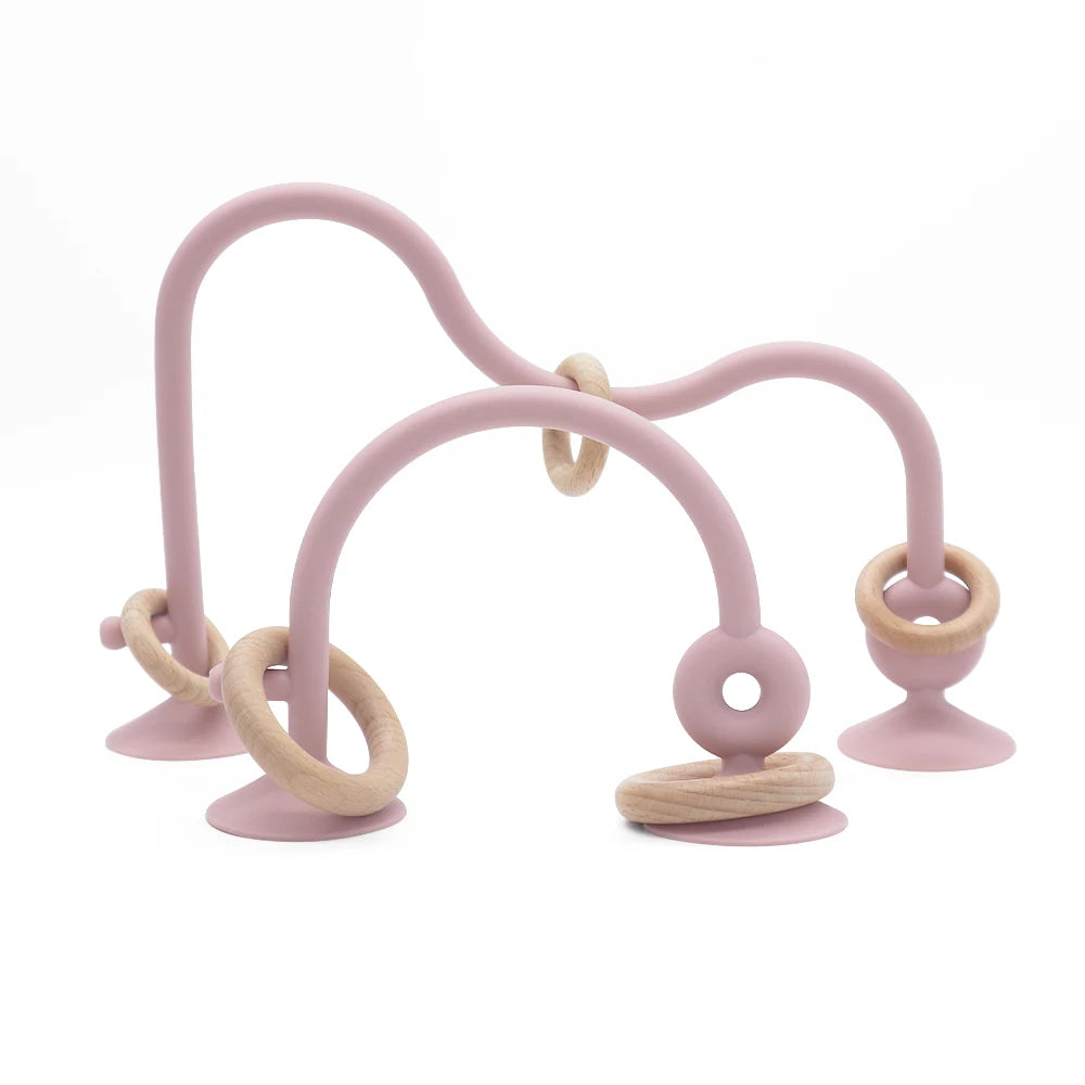Natural Wood Silicone Teether