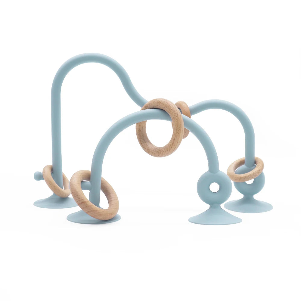 Natural Wood Silicone Teether