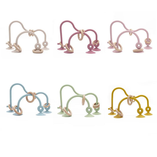 Natural Wood Silicone Teether