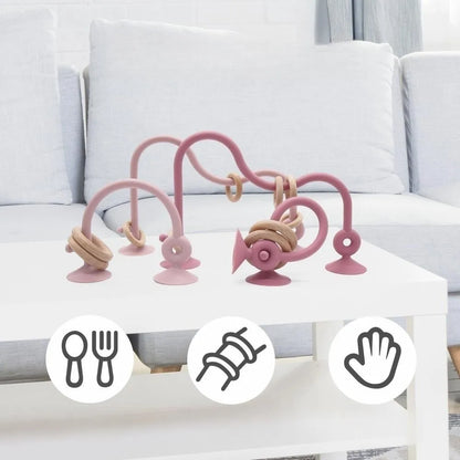 Natural Wood Silicone Teether