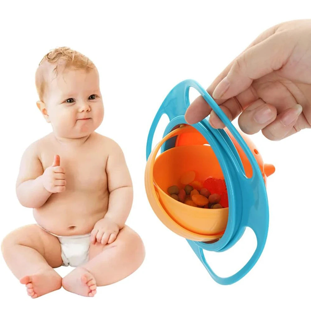 Spill-Proof Gyro Feeding Bowl
